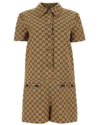 brown gucci jumpsuit